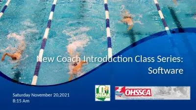 New Coach Introduction Class Series: Software