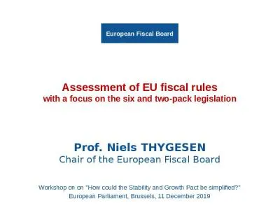 Assessment of EU fiscal rules