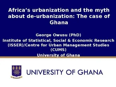 Africa’s  urbanization