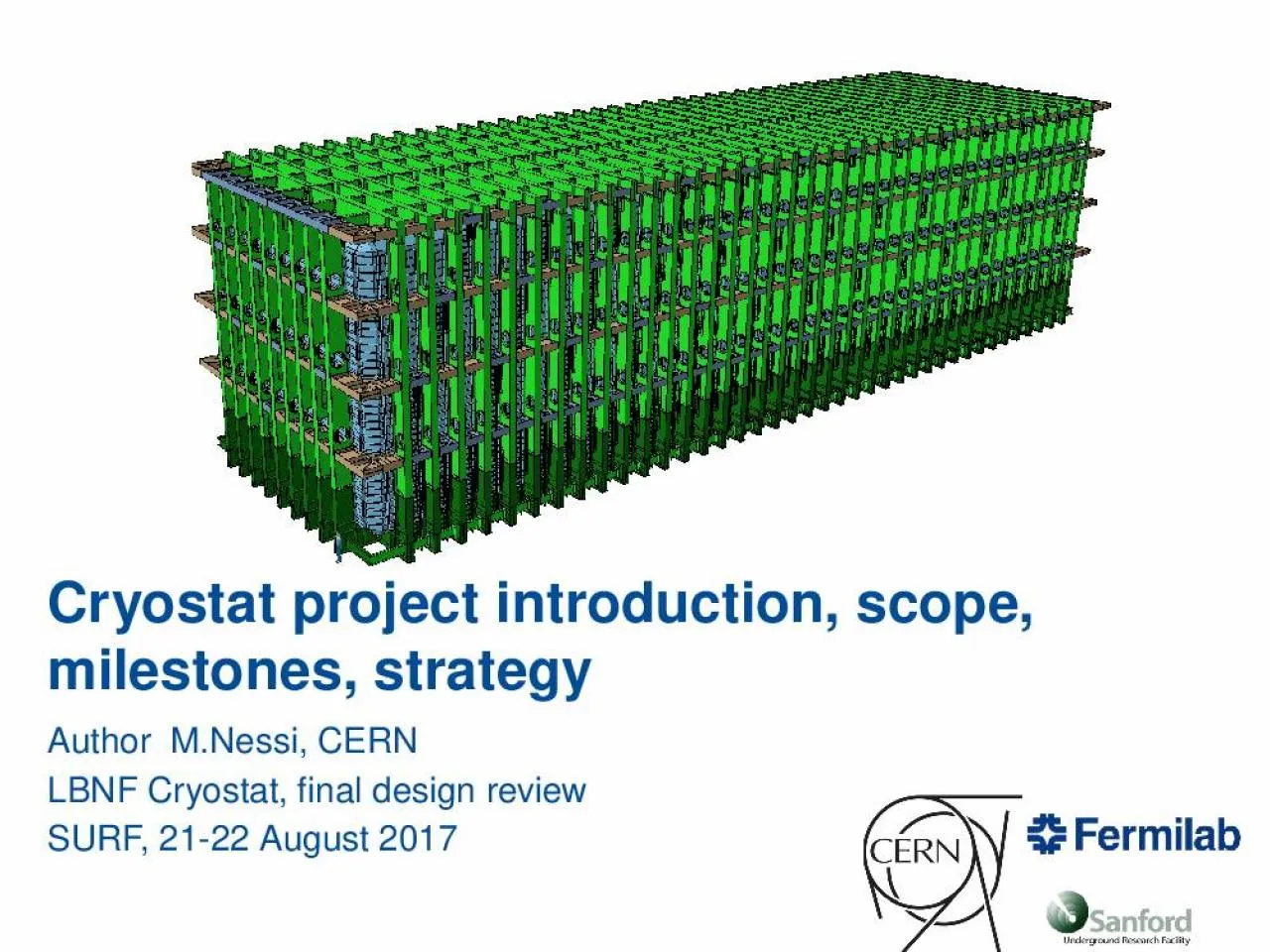 PPT-Author M.Nessi, CERN LBNF Cryostat, final design review