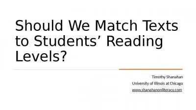 Should We Match Texts to Students’ Reading Levels?