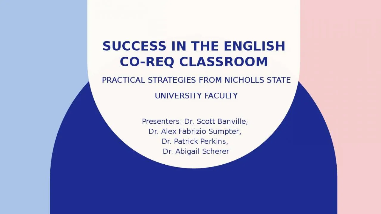 PPT-Success in the English Co-Req Classroom