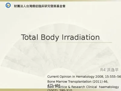 Total Body Irradiation R4