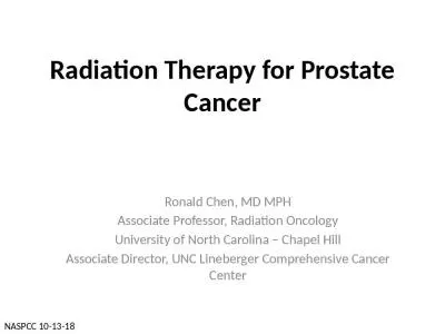 Radiation Therapy for Prostate Cancer