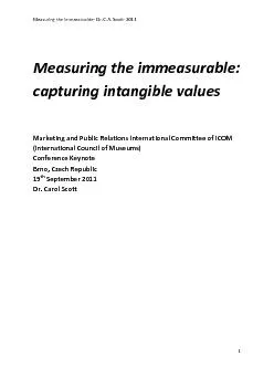 Measuring the immeasurable