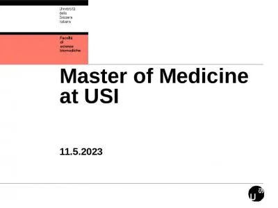 Master of Medicine at USI