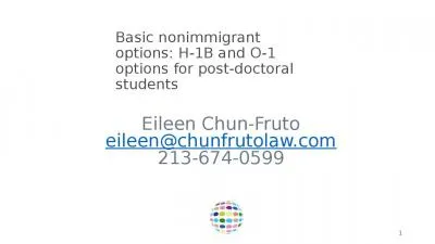 Basic nonimmigrant options: H-1B and O-1 options for post-doctoral students