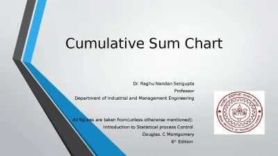 Cumulative  Sum Chart  Dr.