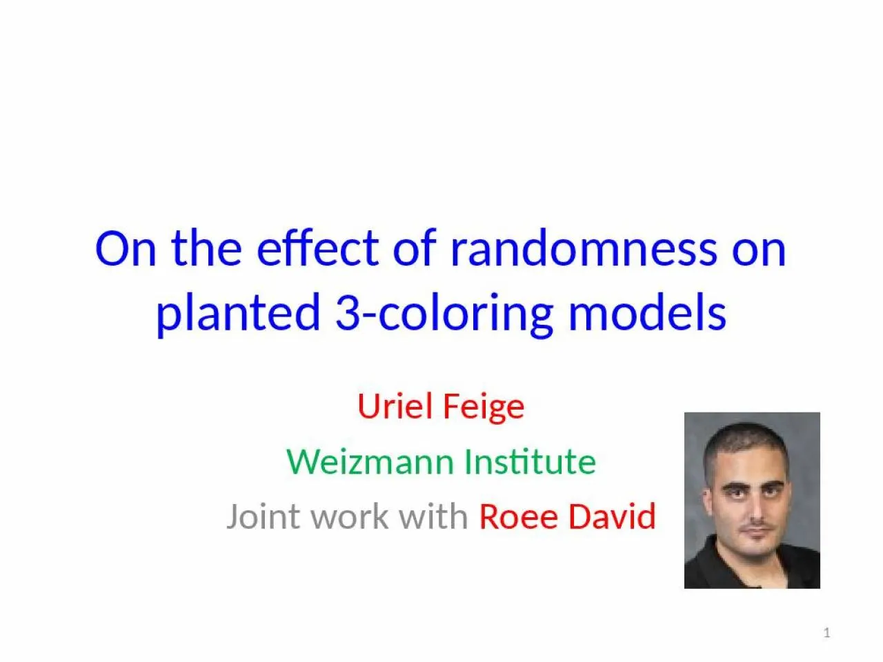 On the effect of randomness on planted 3-coloring models