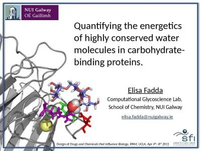 Quantifying the energetics of highly conserved water molecules in carbohydrate-binding