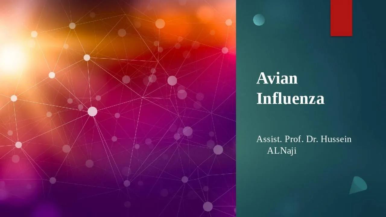 PPT-Avian Influenza Assist. Prof. Dr. Hussein