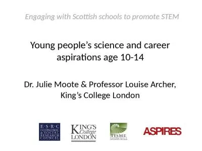 Engaging with Scottish schools to promote STEM