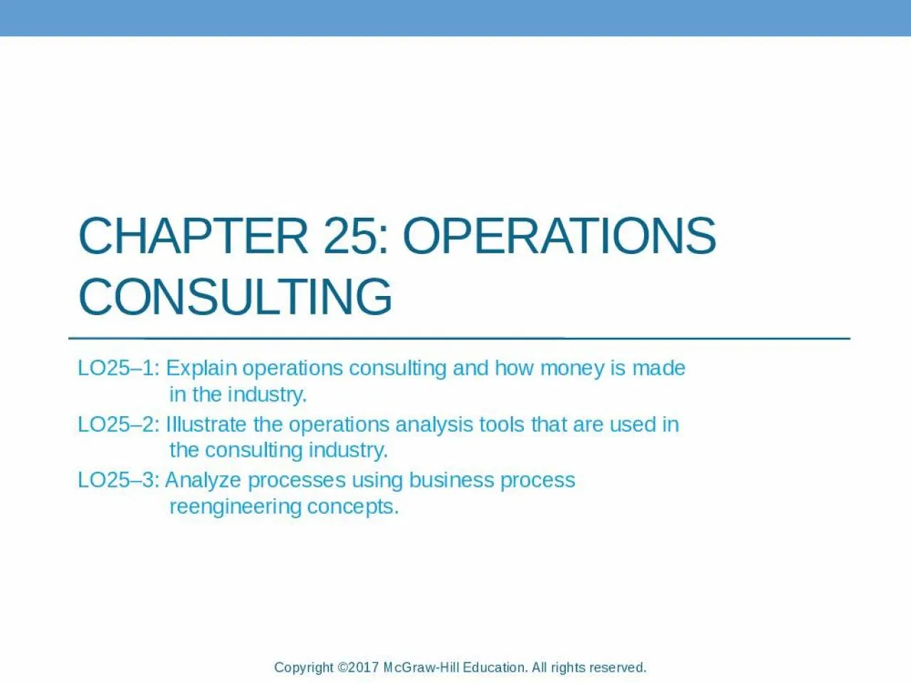 PPT-Chapter 25: Operations Consulting