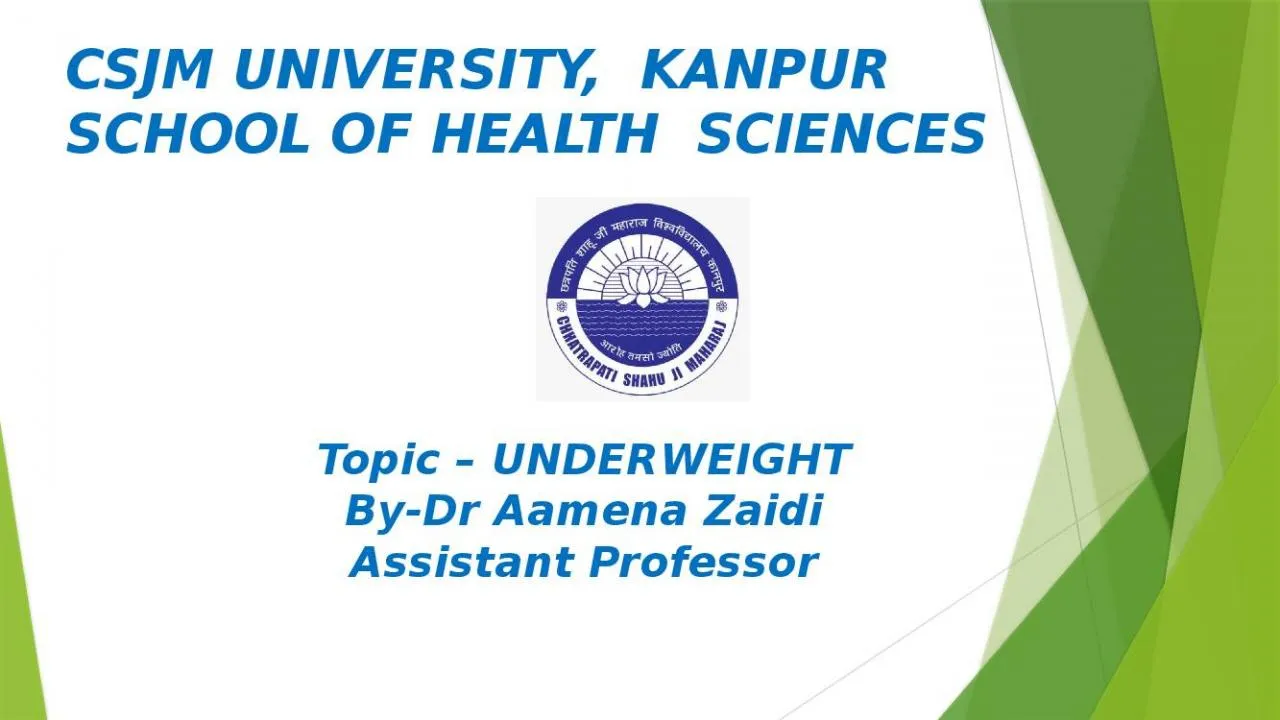 PPT-CSJM UNIVERSITY, KANPUR