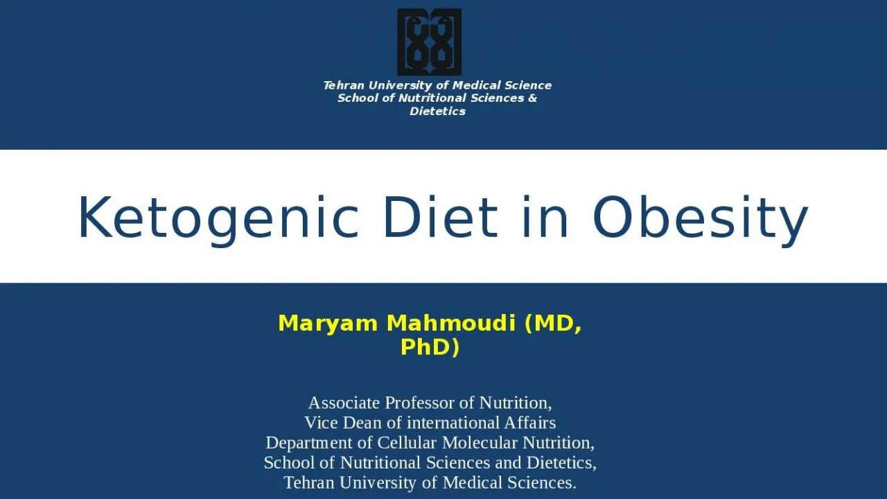 Ketogenic  Diet in Obesity