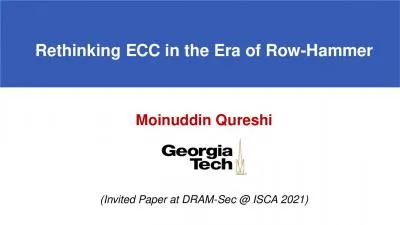 Rethinking ECC in the Era of Row-Hammer