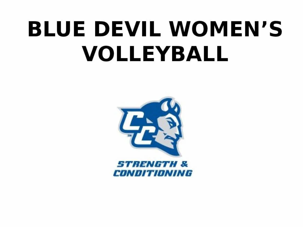 PPT-BLUE DEVIL WOMEN’S VOLLEYBALL