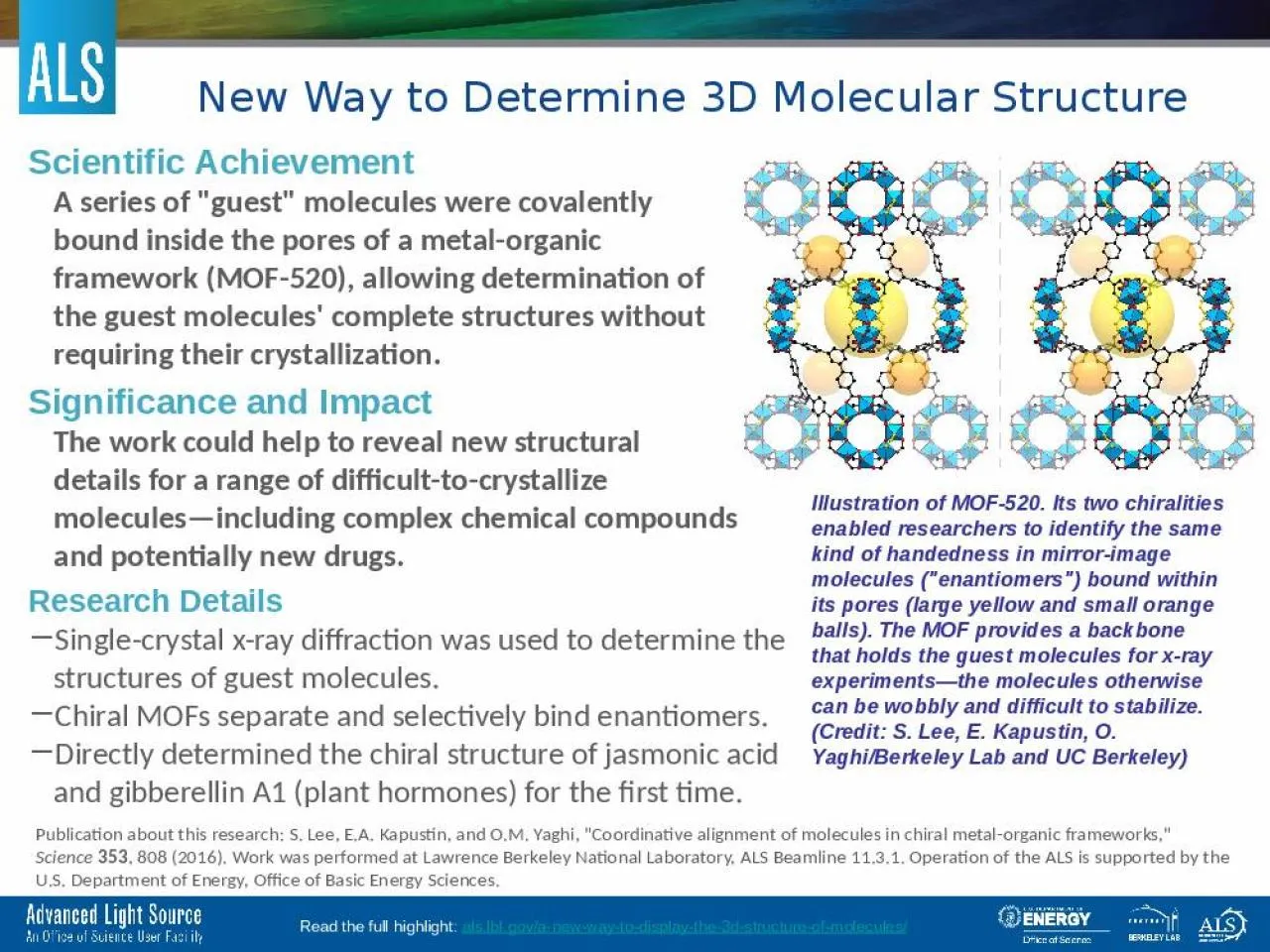 PPT-Publication about this research: S. Lee, E.A. Kapustin, and O.M. Yaghi, 