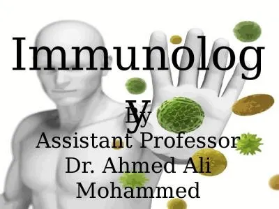 Immunology By Assistant Professor