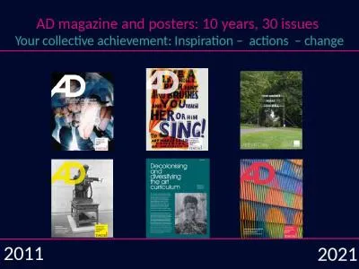 AD magazine and posters: 10 years, 30 issues