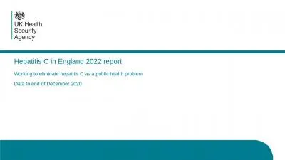 Hepatitis C in England 2022 report