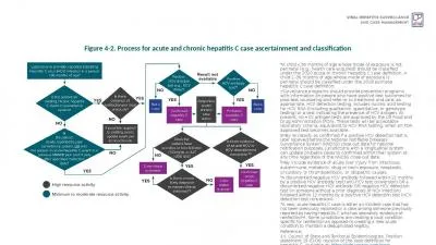 Figure 4-2. Process for acute and chronic hepatitis C case ascertainment and classification