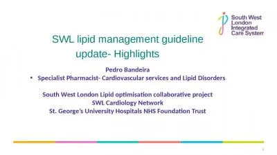 SWL lipid management guideline update- Highlights