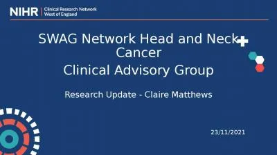 Research Update - Claire Matthews