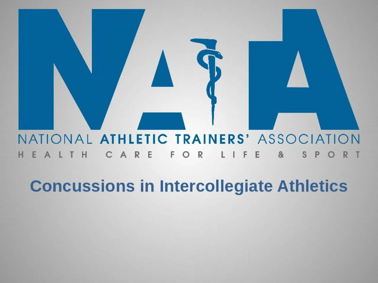 PPT-Concussions in Intercollegiate Athletics