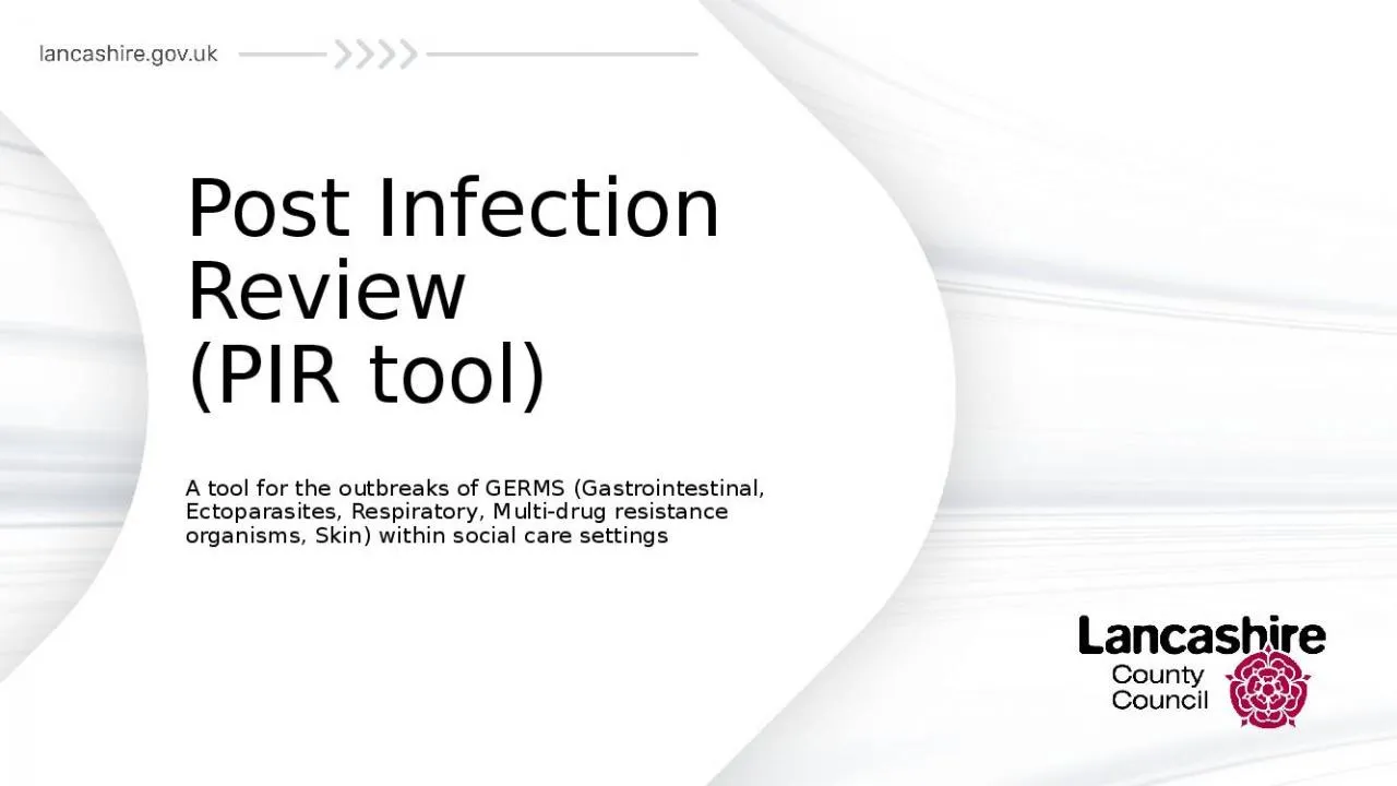 PPT-Post Infection Review (PIR tool)