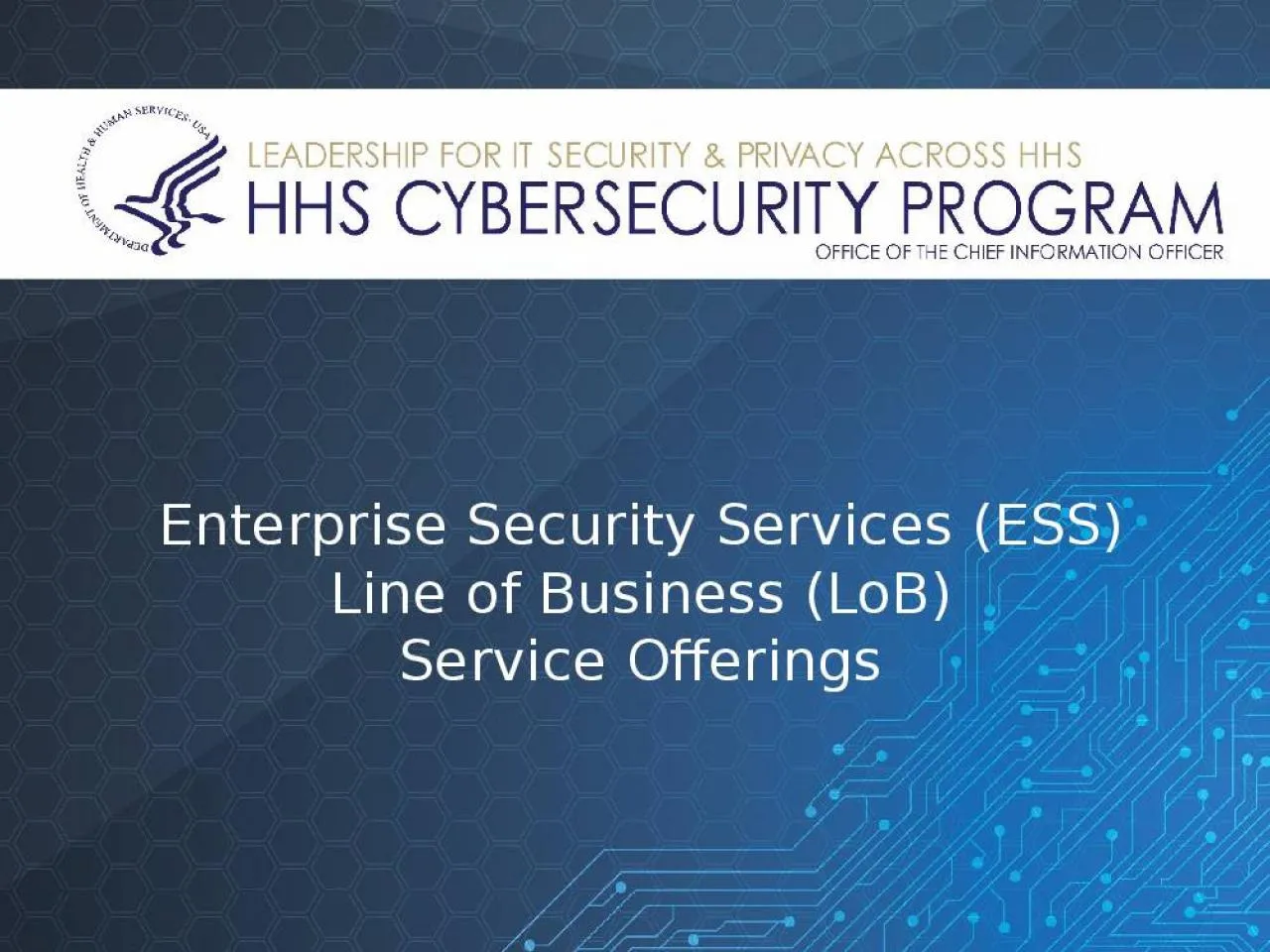 PPT-Enterprise Security Services (ESS)