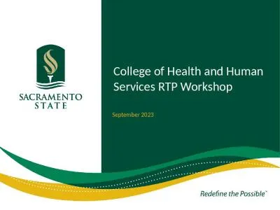 College of Health and Human Services RTP Workshop