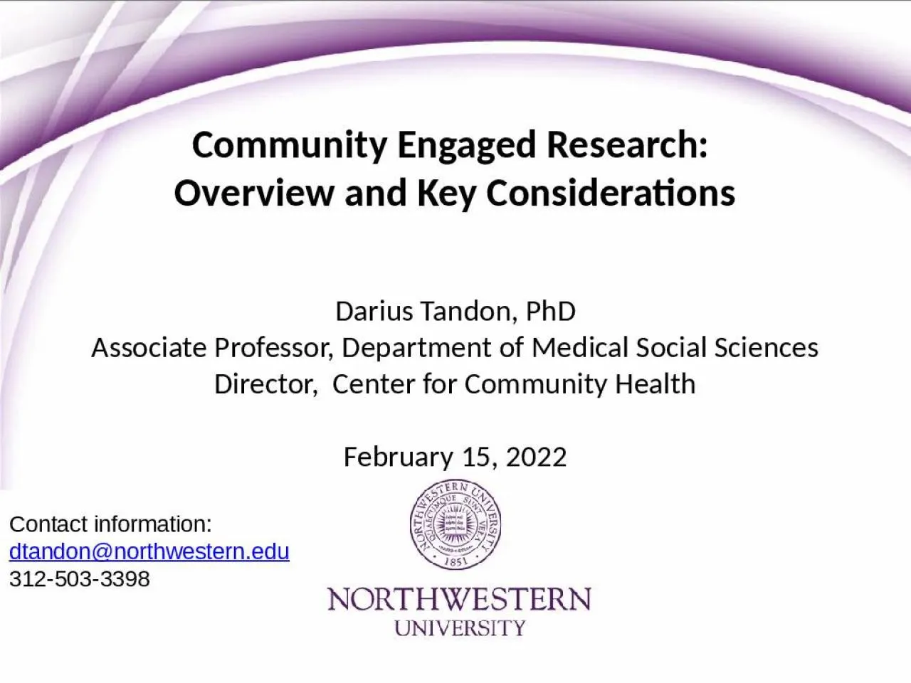 PPT-Community Engaged Research: