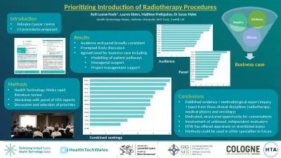 Prioritizing Introduction of Radiotherapy Procedures