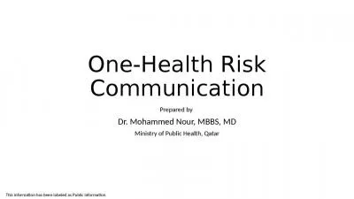 One-Health Risk Communication