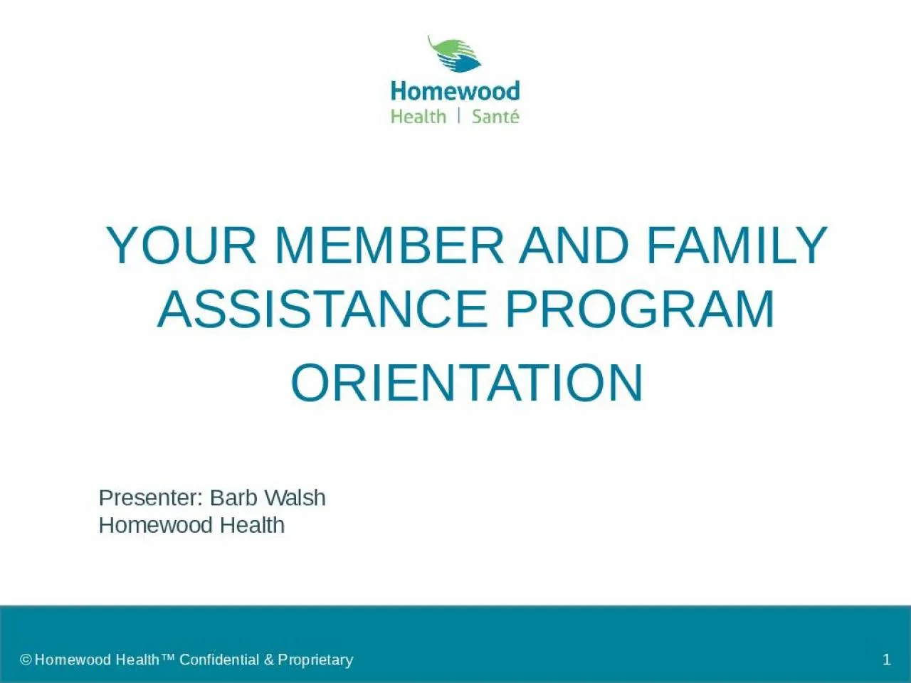 PPT-Your Member and Family Assistance Program