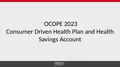 OCOPE 2023 Consumer  Driven Health Plan