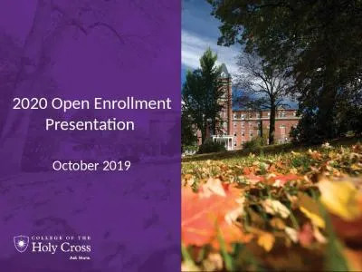 2020 Open Enrollment Presentation