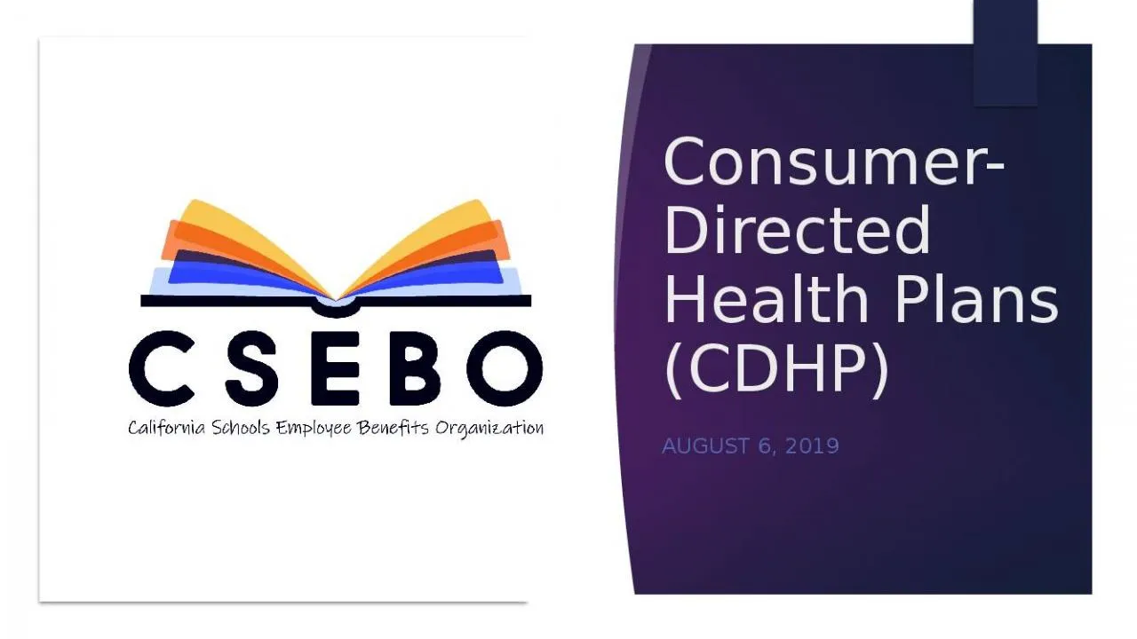 PPT-Consumer-Directed Health Plans (CDHP)