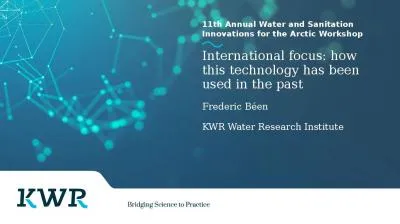 11th Annual Water and Sanitation Innovations for the Arctic Workshop