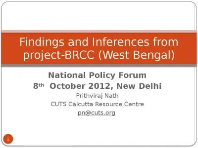 National Policy Forum 8 th