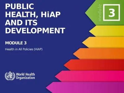 MODULE 3 Health in All Policies (HiAP)