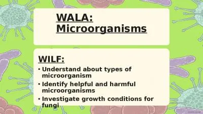 WALA: Microorganisms