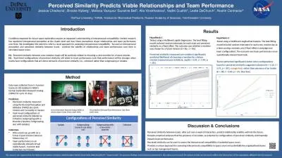 Perceived Similarity Predicts Viable Relationships and Team Performance