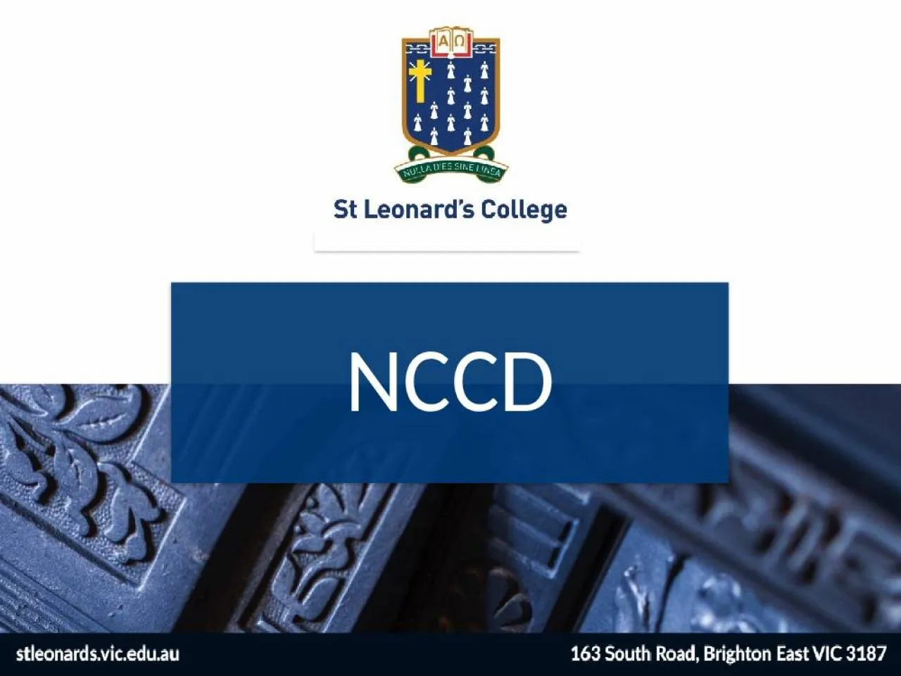 PPT-NCCD What is the NCCD? Nationally Consistent Collection of Data