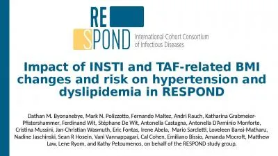 Impact of INSTI and TAF-related BMI changes and risk on hypertension and dyslipidemia