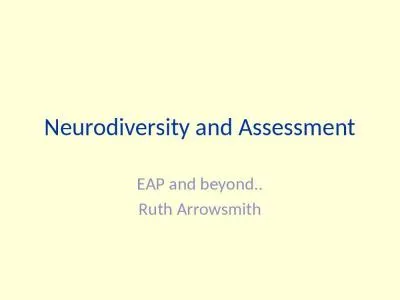 Neurodiversity and Assessment