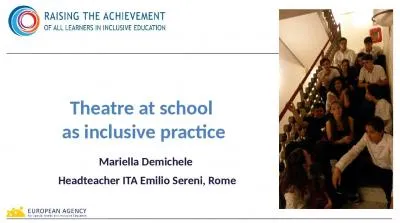 Theatre at school  as inclusive practice