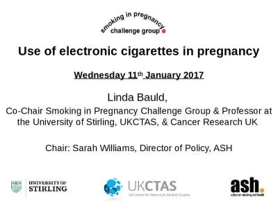 Use  of electronic cigarettes in pregnancy