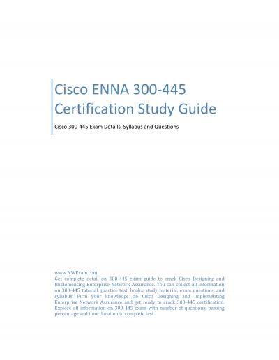 Cisco ENNA 300-445 Certification Study Guide